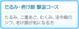 たるみ・老け顔 撃退コース